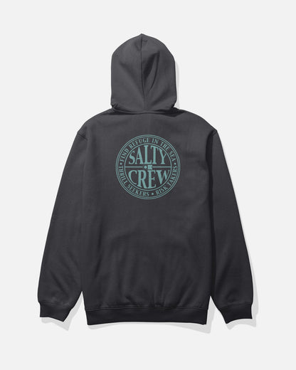 sweat hoddie global zip fleece Salty Crew black