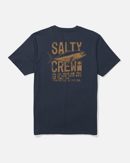 Tee shirt Tried and True  s/s tee Salty Crew Navy