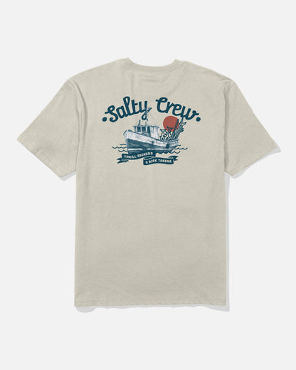 Tee shirt Hauler classic s/s tee Salty Crew Ecru