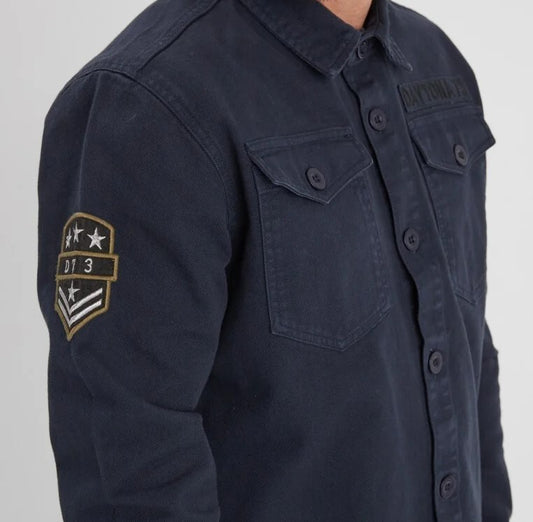 CHEMISE MILITAIRE JEFFY TWILL NAVY