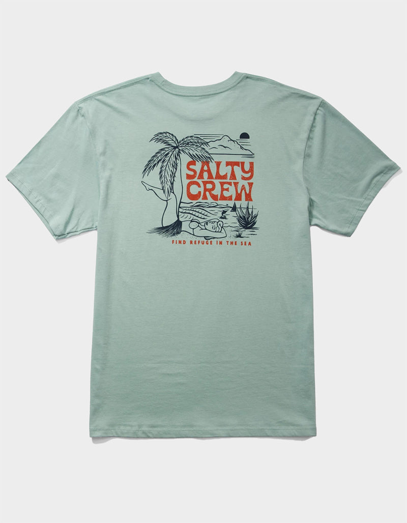 T-shirt Legs Salty Crew vert d'eau