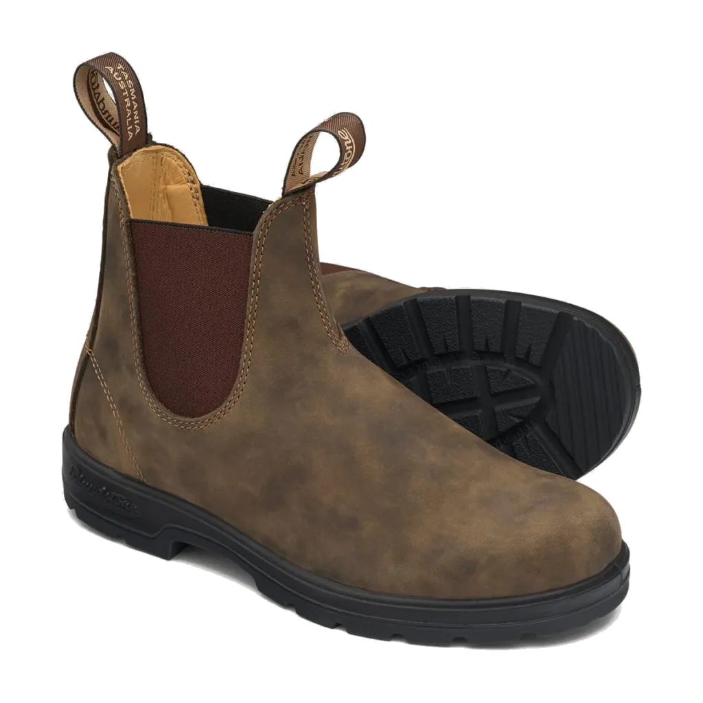 #585 HOMMES CLASSICS CHELSEA BOOTS - RUSTIC BROWN