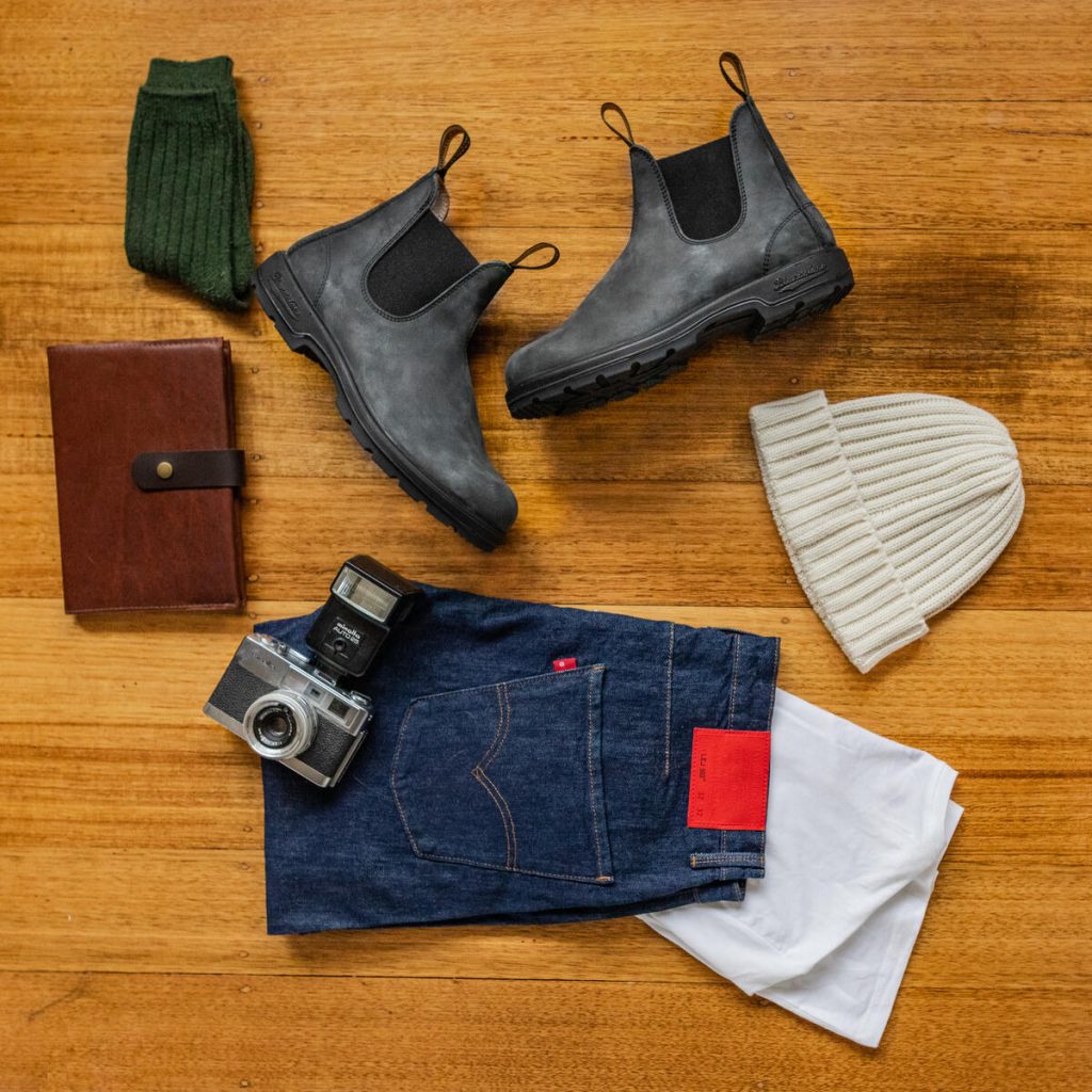#587 CLASSIC CHELSEA BOOTS HOMME Rustic Black