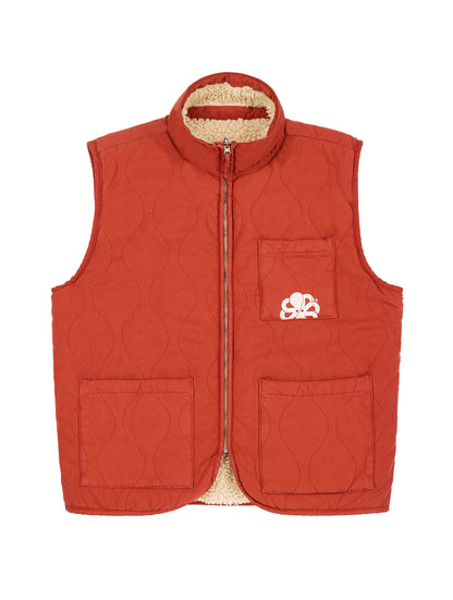 GILET SHERPA CAM ROUGE