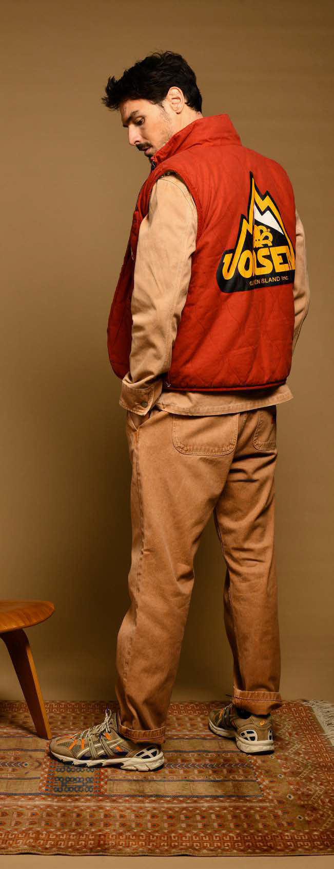 GILET SHERPA CAM ROUGE