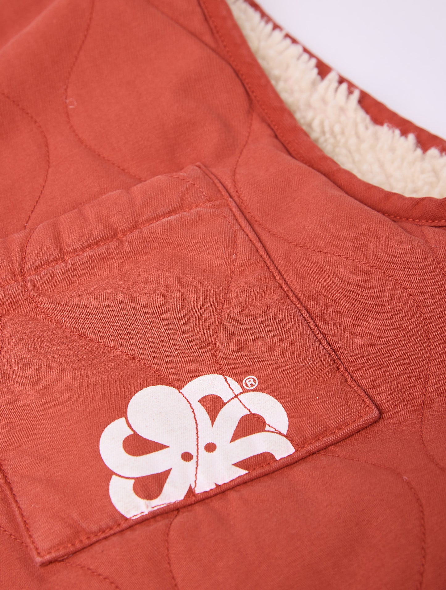 GILET SHERPA CAM ROUGE