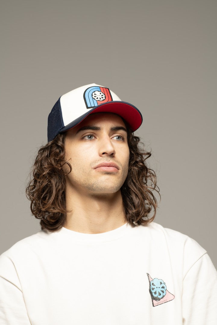 Casquette Trucker double navy française Josen Island