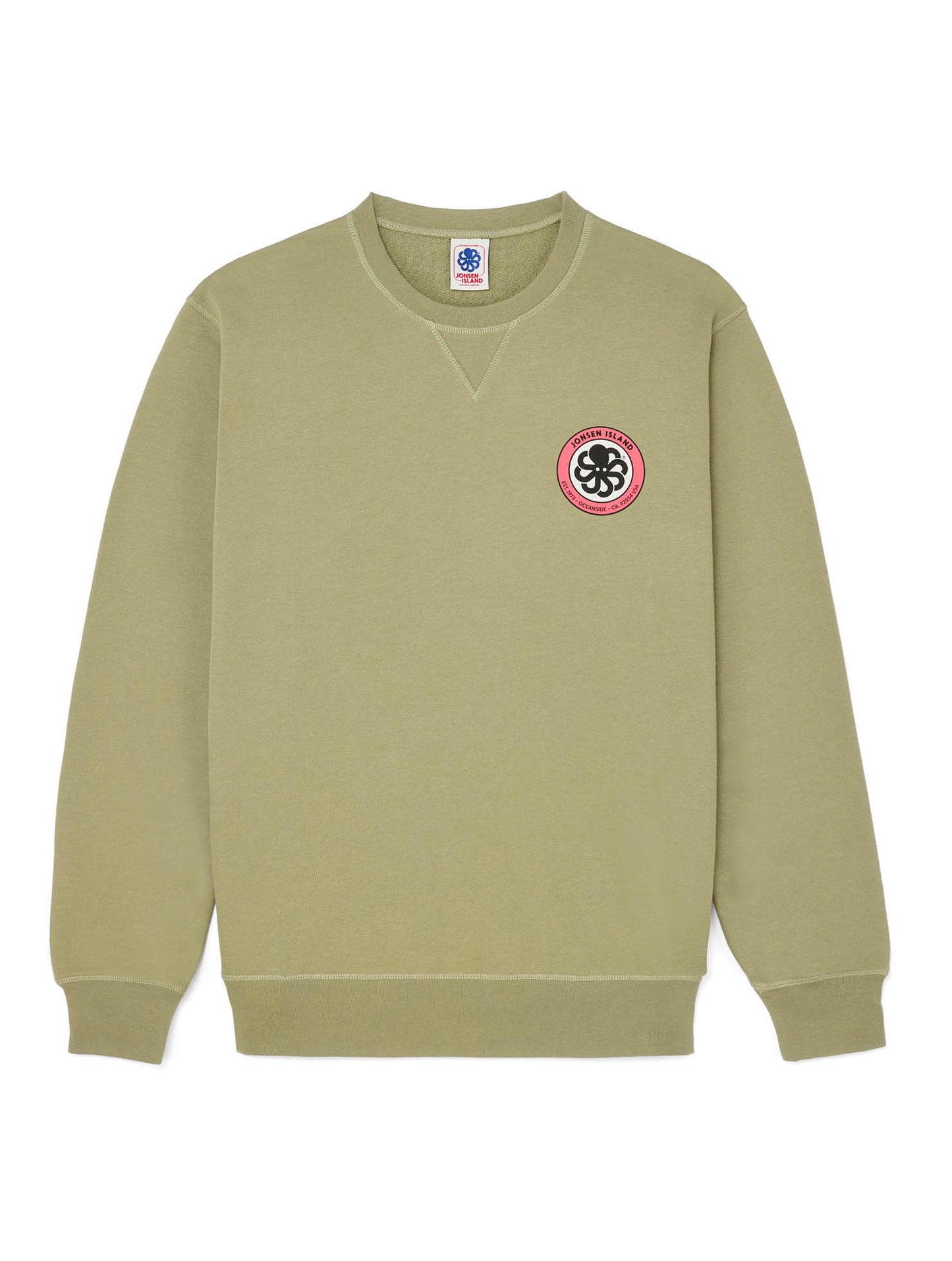 Sweat Gustavo classic authentic coeur Josen Island kaki