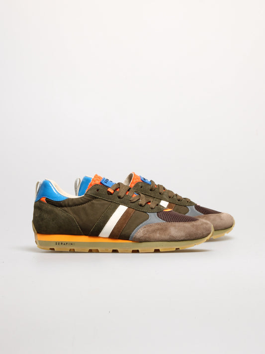 Paire de sneakers Serafini ZURICH Military Green vue latérale