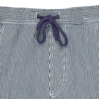 SHORT BLUE SERGE BASK IN THE SUN