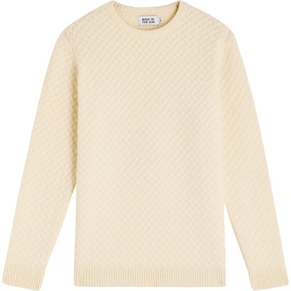 Pull en maille cream BAKAR Bask in the sun