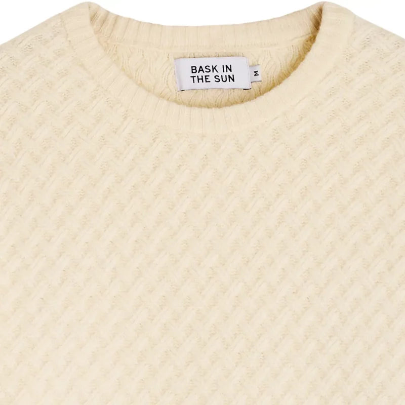 Pull en maille cream BAKAR Bask in the sun