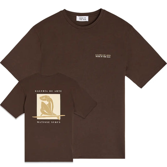 Tee shirt chocolate MATISSE Bask in the sun