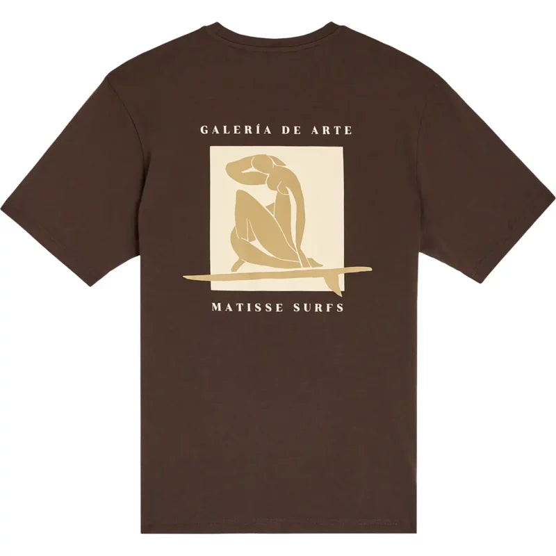 Tee shirt chocolate MATISSE Bask in the sun