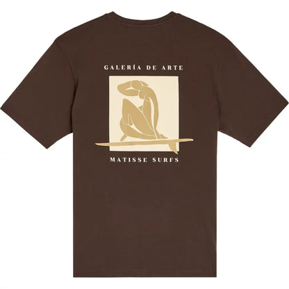 Tee shirt chocolate MATISSE Bask in the sun