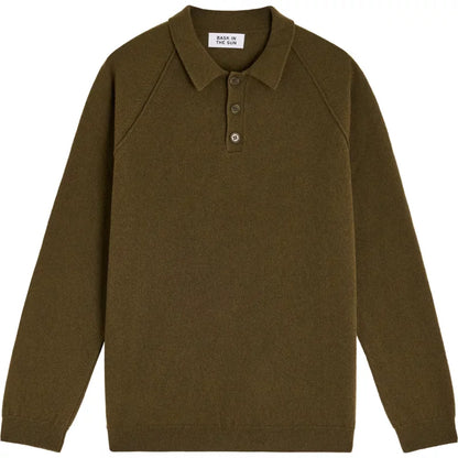 Polo en maille Olive AUSTIN Bask in the sun