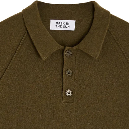 Polo en maille Olive AUSTIN Bask in the sun