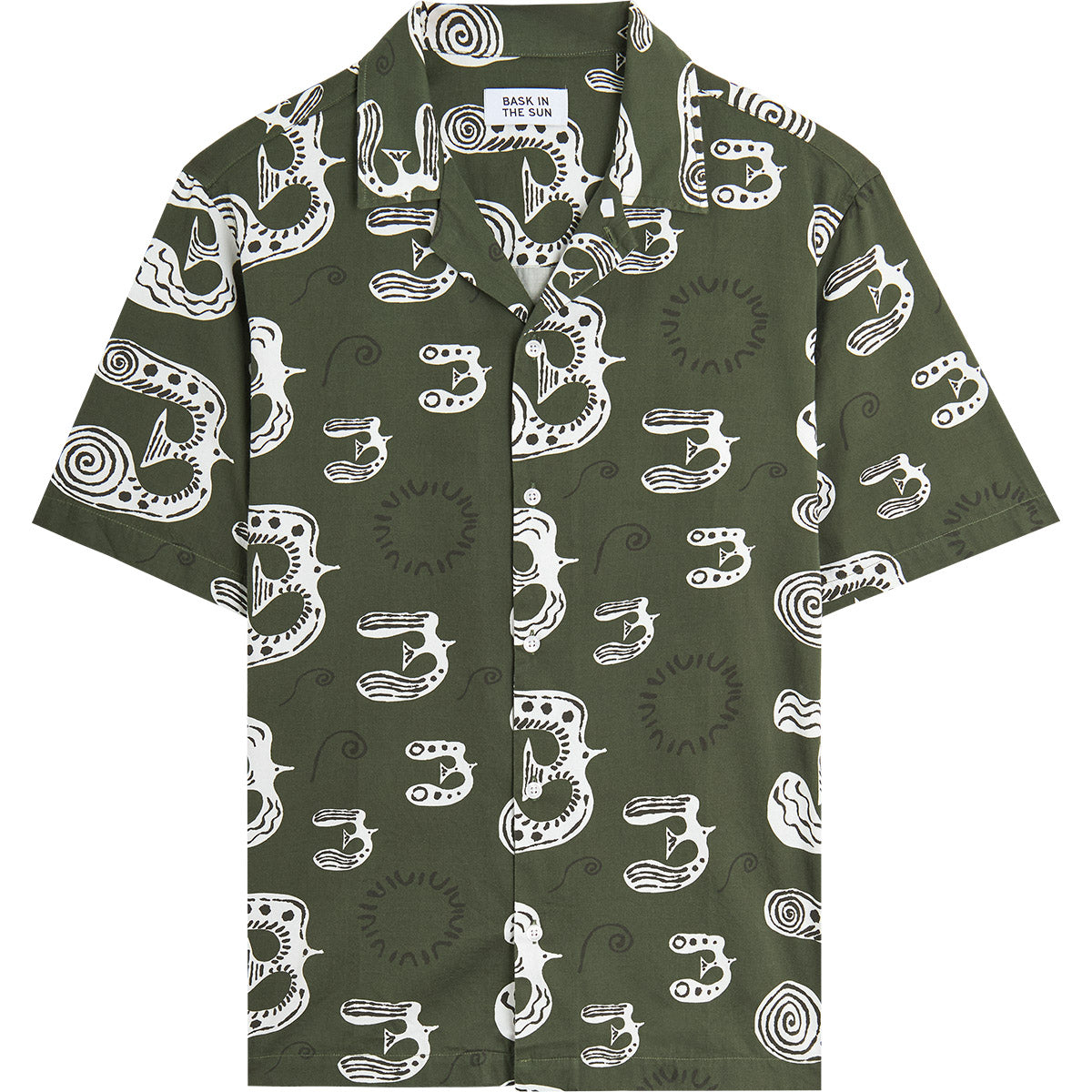 Chemisette Bird shirt Bask in the sun