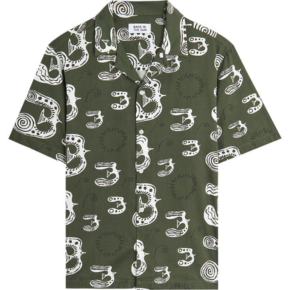 Chemisette Bird shirt Bask in the sun