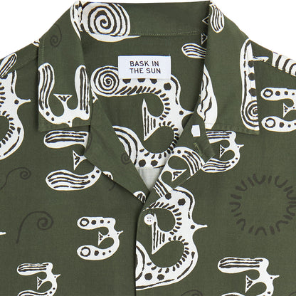 Chemisette Bird shirt Bask in the sun