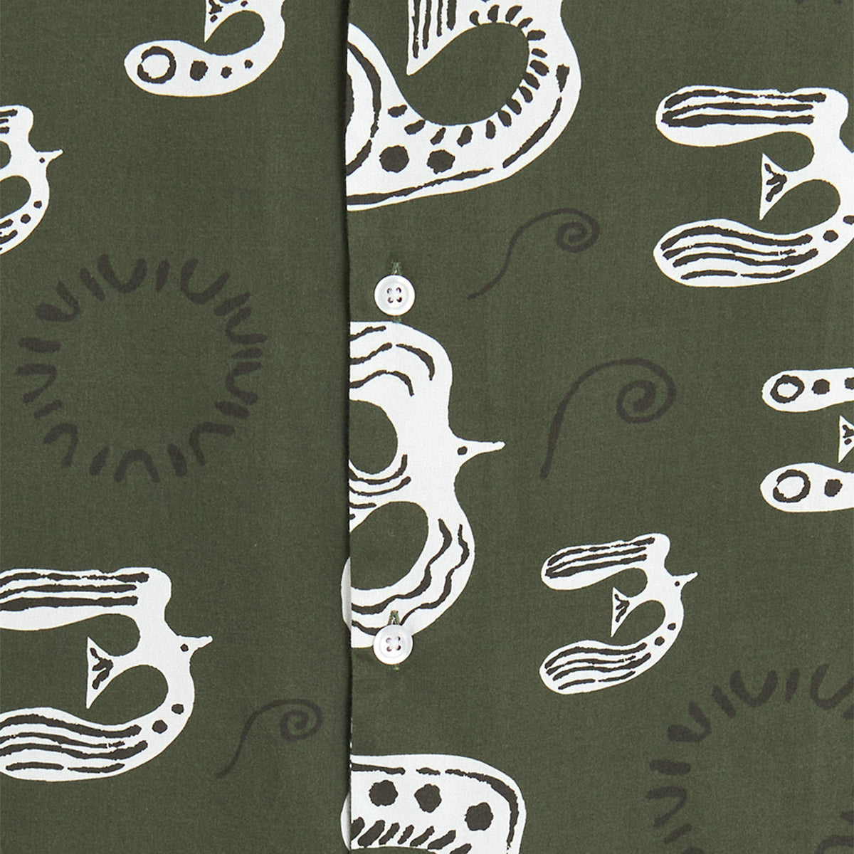 Chemisette Bird shirt Bask in the sun