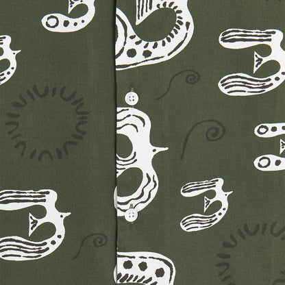 Chemisette Bird shirt Bask in the sun