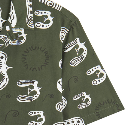 Chemisette Bird shirt Bask in the sun