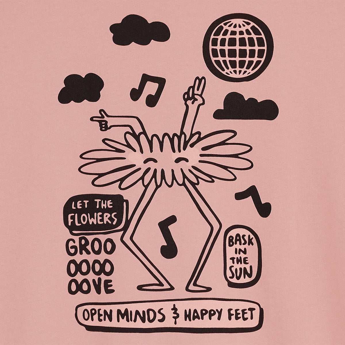 Tee-shirt flamingo groove free tee Bask in the sun