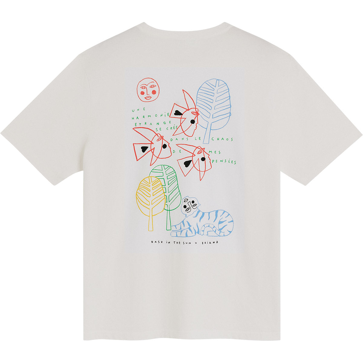 Tee-shirt moon natural tee Bask in the sun