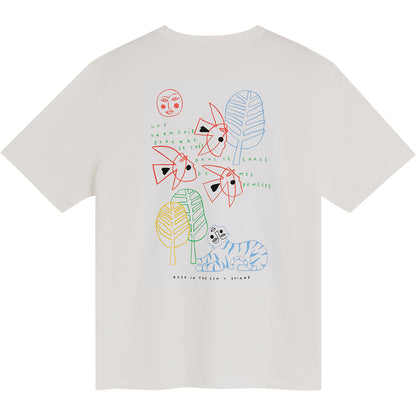 Tee-shirt moon natural tee Bask in the sun