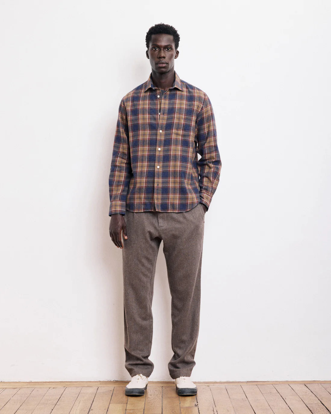Chemise Homme en Coton Brossé Hartford