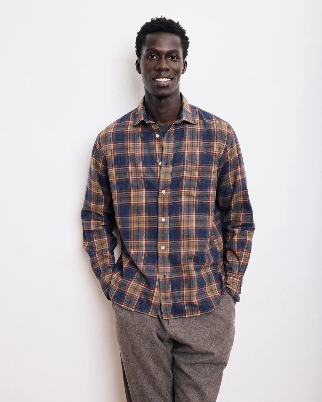Chemise Homme en Coton Brossé Hartford