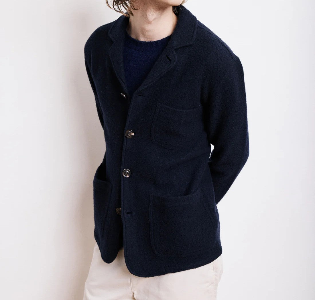 Veste blazer en laine bouillie Hartford