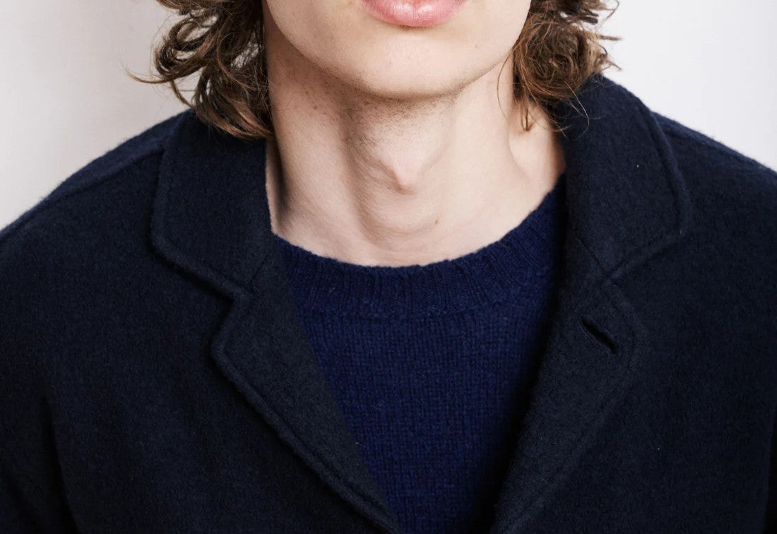 Veste blazer en laine bouillie Hartford