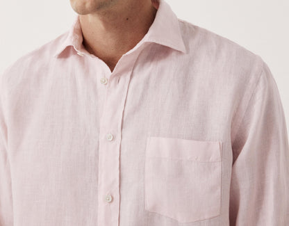 Chemise en Lin Paul Pat Hartford  rose