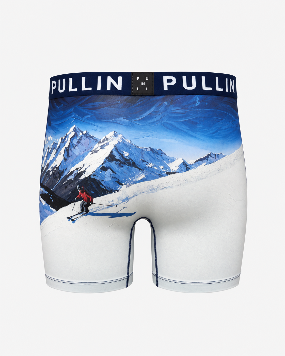 Boxer FASHION2 Pullin imprimé sommets enneigés vue de dos