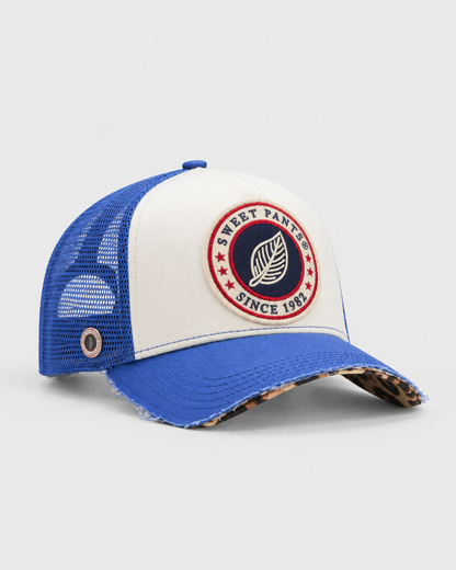 Casquette Home Run Léopard Azure – Sweet Pants