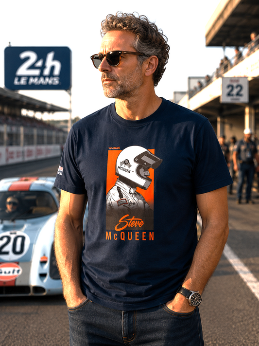 Tee shirt pilote Steve MCQUEEN x Le Mans