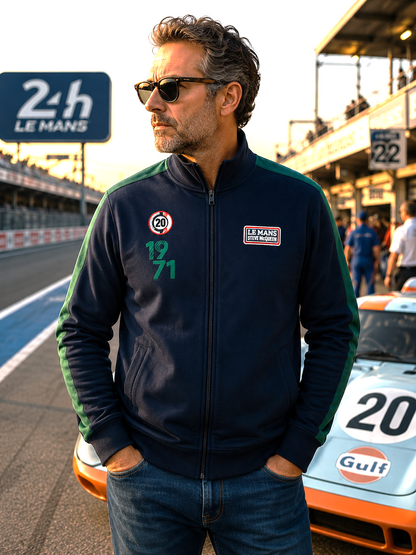 Track Jacket Retro fall STEVE MCQUEEN Navy