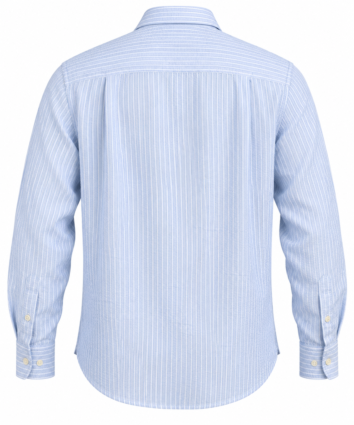 Chemise Paul en seersucker rayé bleu ciel – Hartford