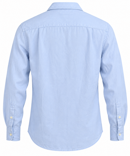 Chemise Hartford bleu ciel en voile de coton