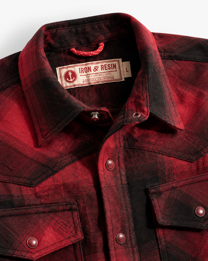 Chemise Somis Rouge & Noire – Iron & Resin