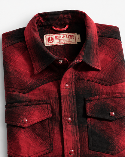 Chemise Somis Rouge & Noire – Iron & Resin