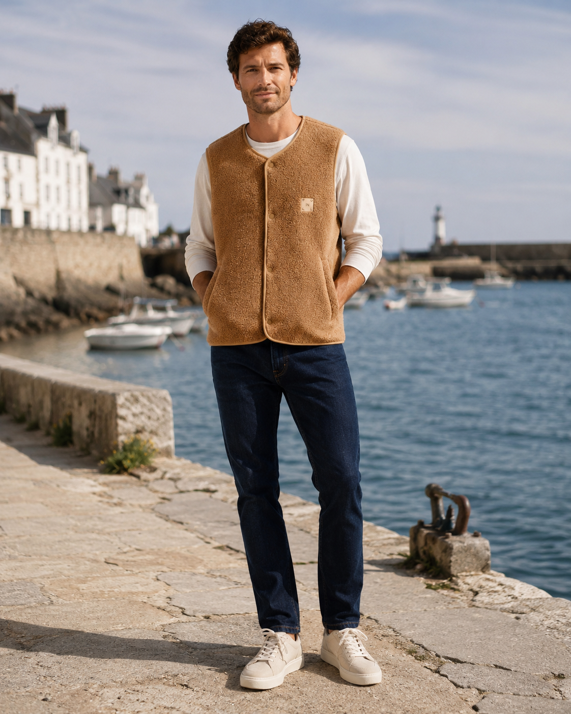 Gilet sans manches Pullin Jasper Sand – Beige