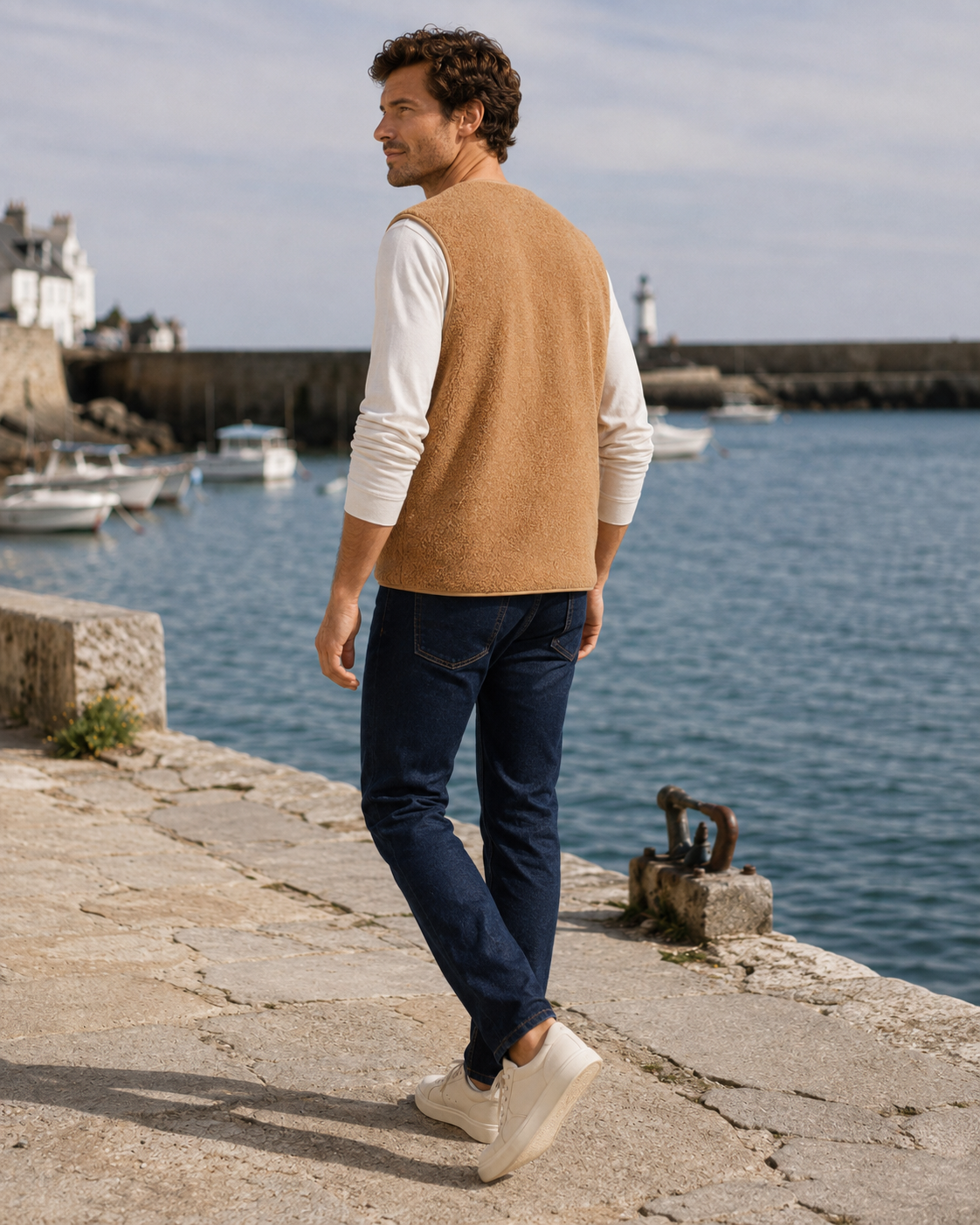 Gilet sans manches Pullin Jasper Sand – Beige