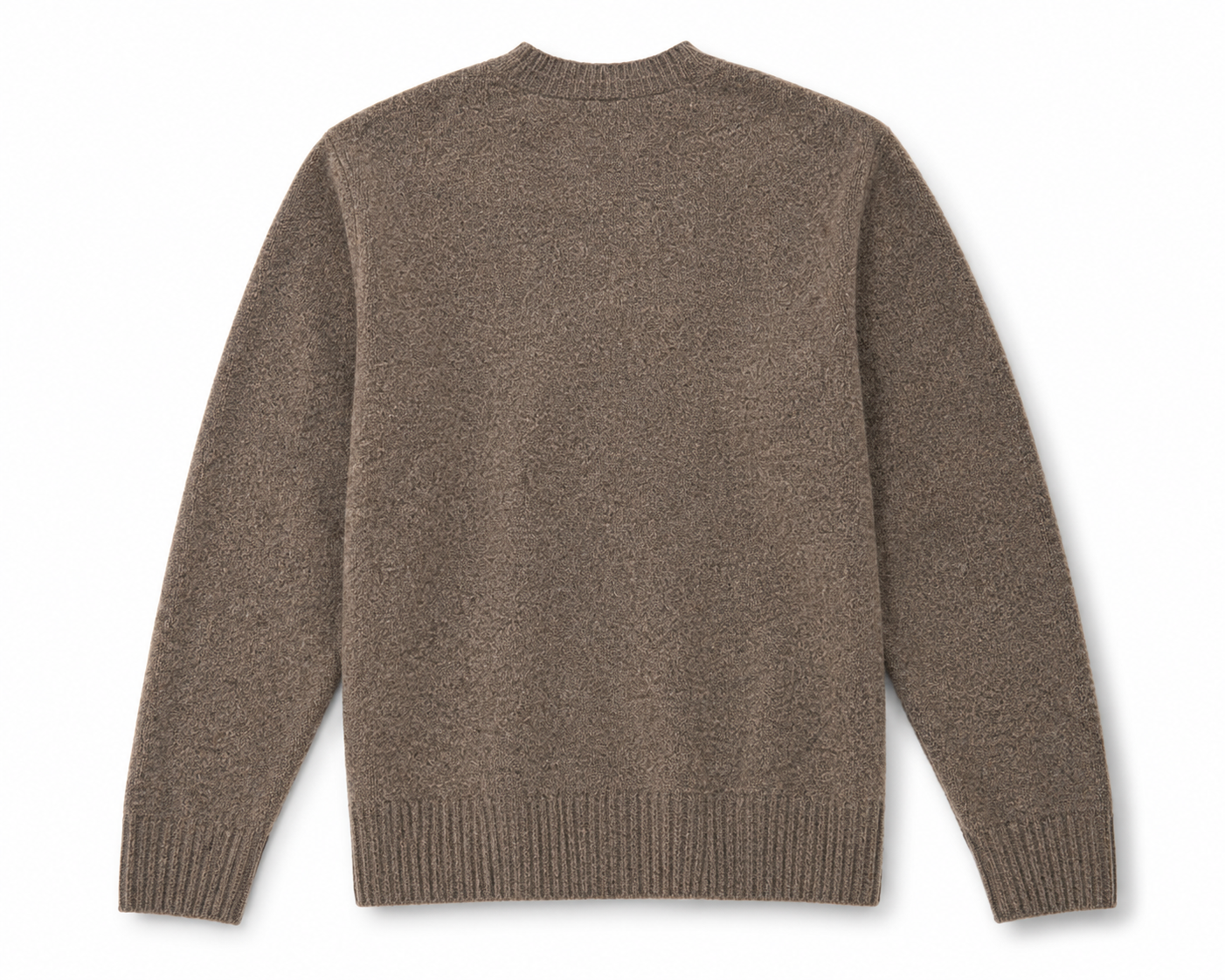 Pull Homme Col V en Laine Marron Chiné Seamless Vee – Hartford