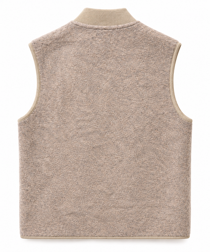 Gilet Homme en Laine Bouillie Beige – Hartford
