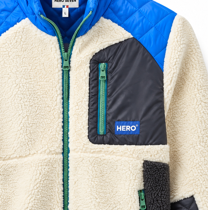 Veste Sherpa Richmond Off White – Hero Seven