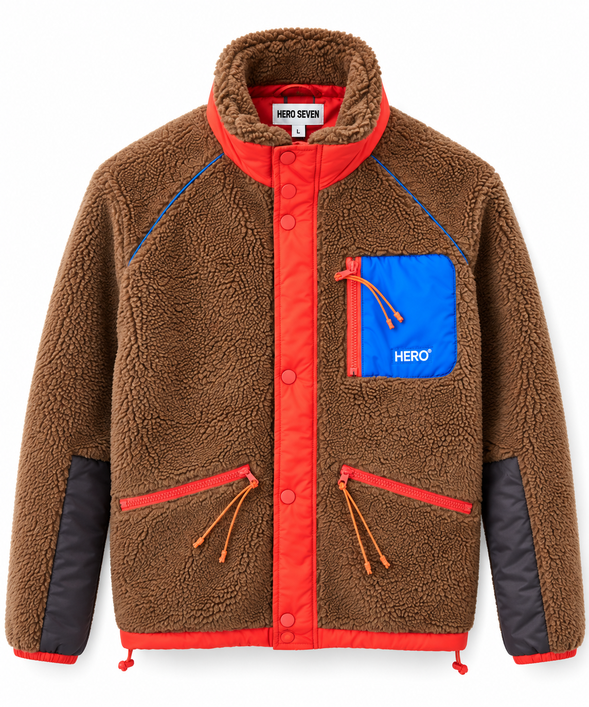 Veste RICHMOND Sherpa Marron – Hero Seven