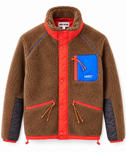 Veste RICHMOND Sherpa Marron – Hero Seven